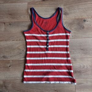 Red And White Striped Tank